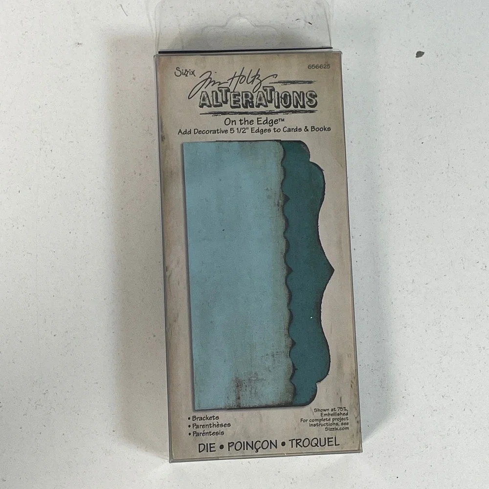 Sizzix Tim Holtz Alterations On the Edge Brackets Die 656625 Scrapbooking Card